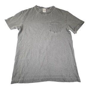 NOAH Shirt Men's Medium Gray Cotton Casual Short Sleeve Pocket Streetwear Tee